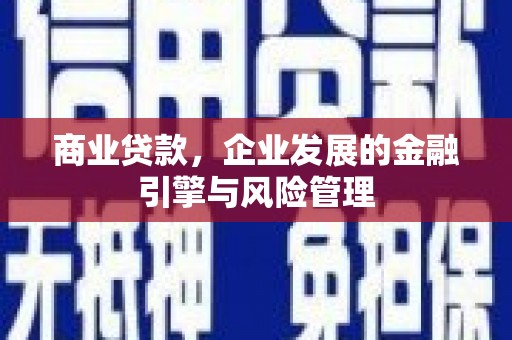 中卫商业贷款，企业发展的金融引擎与风险管理