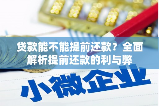 中卫贷款能不能提前还款？全面解析提前还款的利与弊