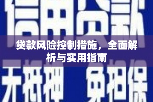中卫贷款风险控制措施，全面解析与实用指南
