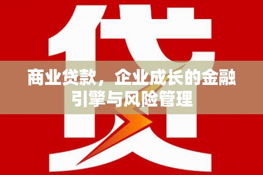 中卫商业贷款，企业成长的金融引擎与风险管理
