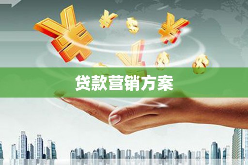 中卫贷款营销方案