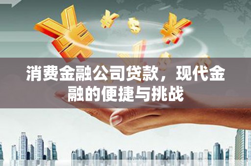中卫消费金融公司贷款，现代金融的便捷与挑战