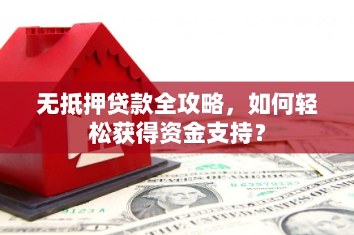 中卫无抵押贷款全攻略，如何轻松获得资金支持？