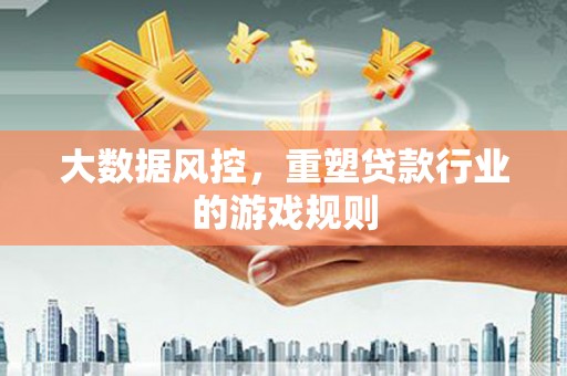 中卫大数据风控，重塑贷款行业的游戏规则