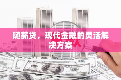 中卫随薪贷，现代金融的灵活解决方案