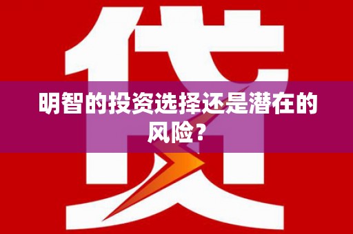 中卫明智的投资选择还是潜在的风险？