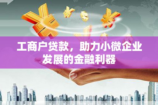 中卫工商户贷款，助力小微企业发展的金融利器
