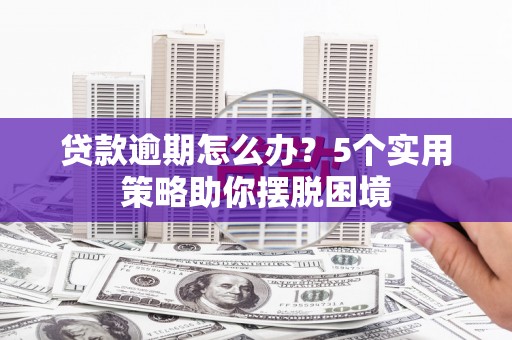 中卫贷款逾期怎么办？5个实用策略助你摆脱困境