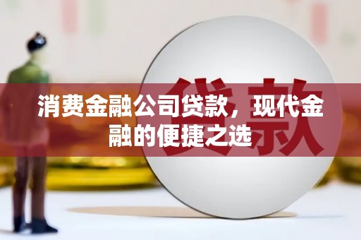中卫消费金融公司贷款，现代金融的便捷之选
