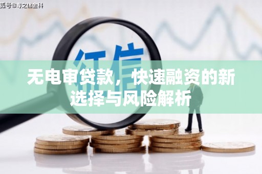中卫无电审贷款，快速融资的新选择与风险解析