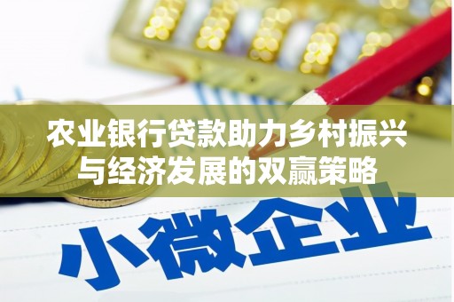 中卫农业银行贷款助力乡村振兴与经济发展的双赢策略