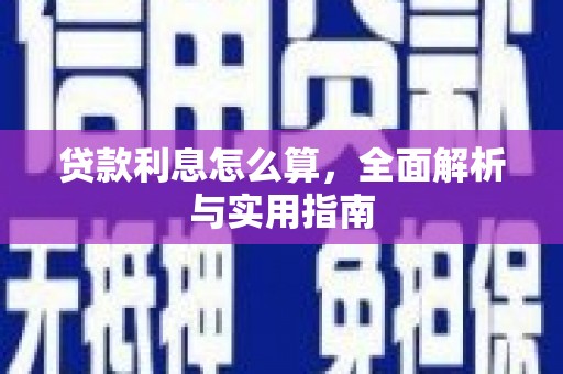 中卫贷款利息怎么算，全面解析与实用指南