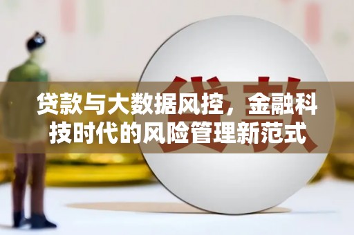 中卫贷款与大数据风控，金融科技时代的风险管理新范式