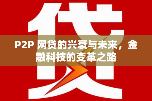 中卫P2P 网贷的兴衰与未来，金融科技的变革之路