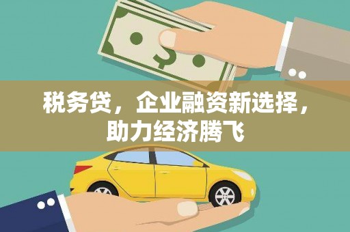 中卫税务贷，企业融资新选择，助力经济腾飞
