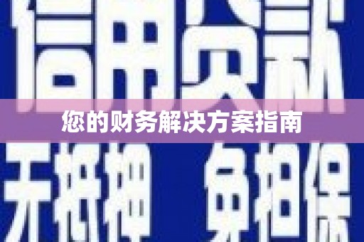 中卫您的财务解决方案指南