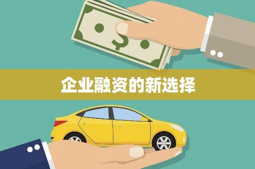 中卫企业融资的新选择
