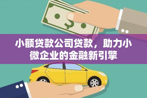 中卫小额贷款公司贷款，助力小微企业的金融新引擎