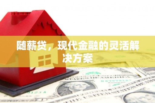 中卫随薪贷，现代金融的灵活解决方案