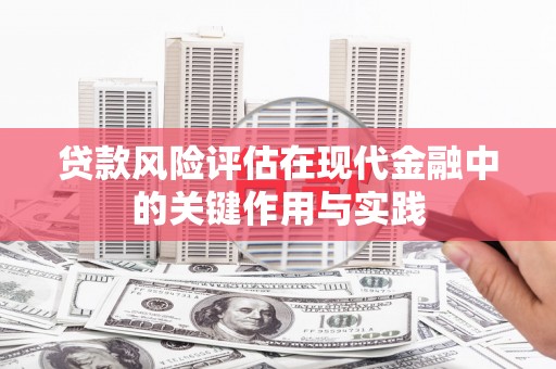 中卫贷款风险评估在现代金融中的关键作用与实践