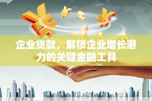 中卫企业贷款，解锁企业增长潜力的关键金融工具