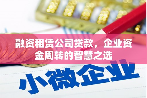 中卫融资租赁公司贷款，企业资金周转的智慧之选