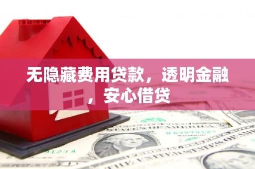 中卫无隐藏费用贷款，透明金融，安心借贷