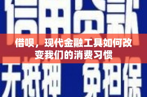 中卫借呗，现代金融工具如何改变我们的消费习惯