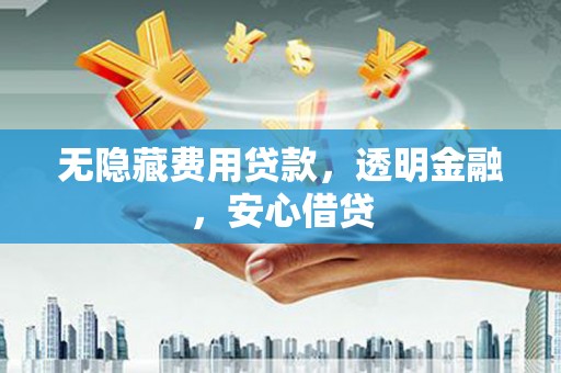 中卫无隐藏费用贷款，透明金融，安心借贷