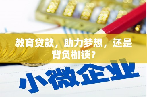 中卫教育贷款，助力梦想，还是背负枷锁？