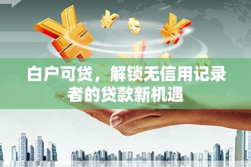 中卫白户可贷，解锁无信用记录者的贷款新机遇