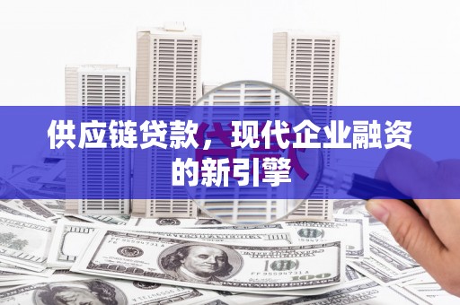 中卫供应链贷款，现代企业融资的新引擎