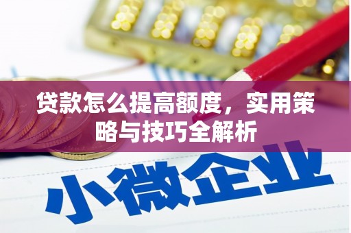 中卫贷款怎么提高额度，实用策略与技巧全解析