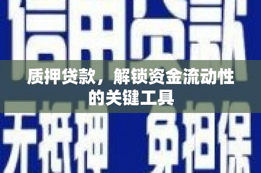 中卫质押贷款，解锁资金流动性的关键工具
