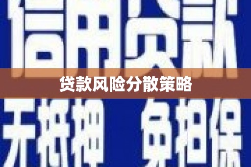 中卫贷款风险分散策略