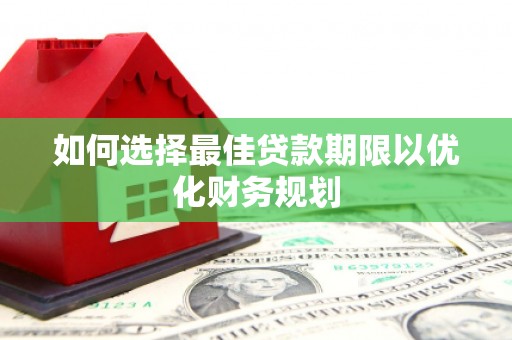 中卫如何选择最佳贷款期限以优化财务规划