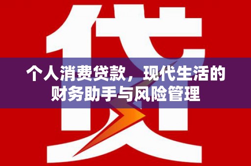 中卫个人消费贷款，现代生活的财务助手与风险管理