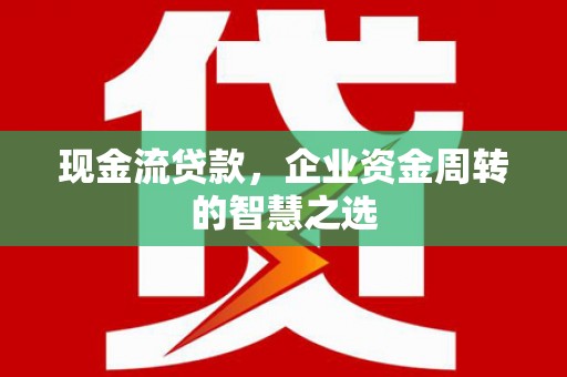 中卫现金流贷款，企业资金周转的智慧之选