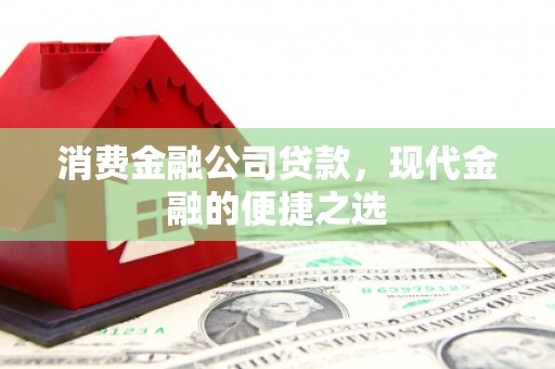 中卫消费金融公司贷款，现代金融的便捷之选