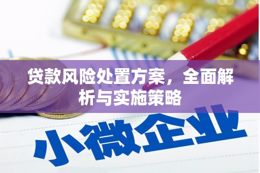 中卫贷款风险处置方案，全面解析与实施策略
