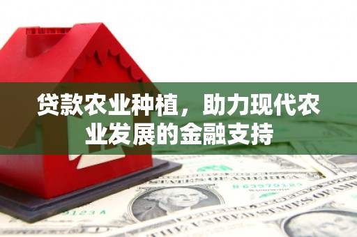 中卫贷款农业种植，助力现代农业发展的金融支持
