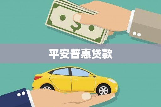 中卫平安普惠贷款